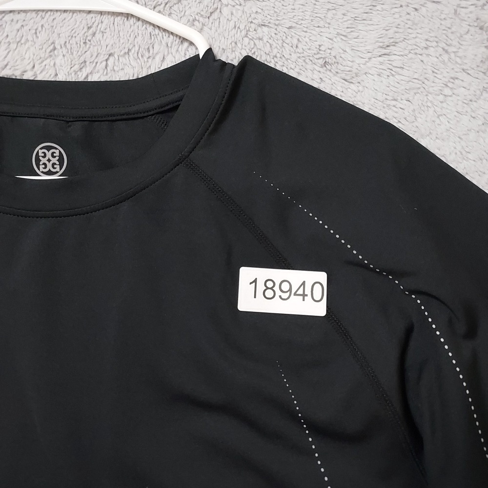 G Fore Shirt Mens Large Performance Essential Tech Jersey Training Golf Black L - Picture 7 of 7